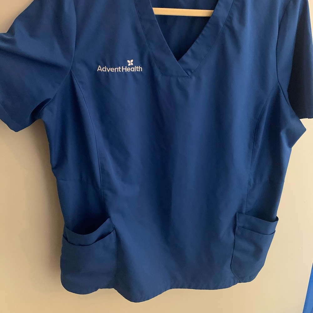 AdventHealth Scrub Top Royal Blue